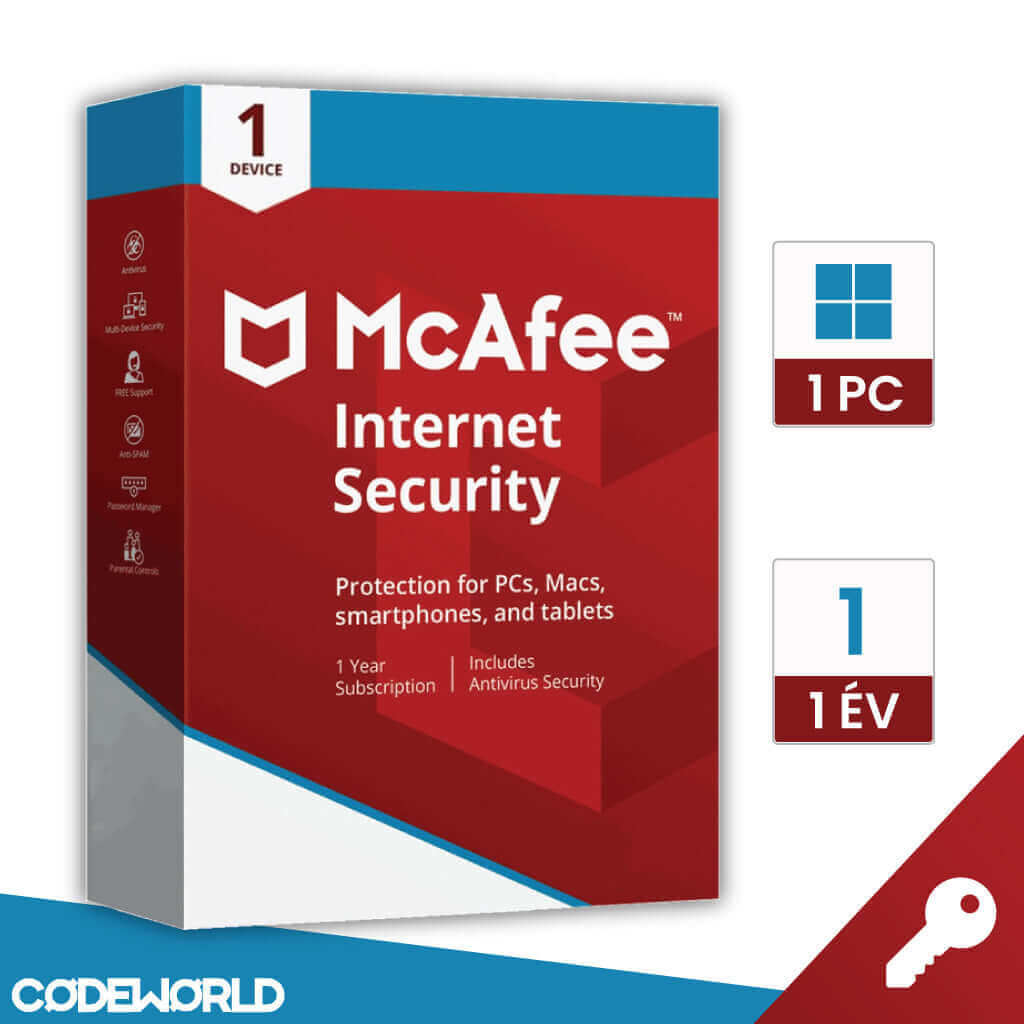 McAfee Internet Security - 1 év 1 eszköz